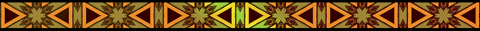 Tenzangle Tarot Pattern - horizontal border from the Knight of Cups